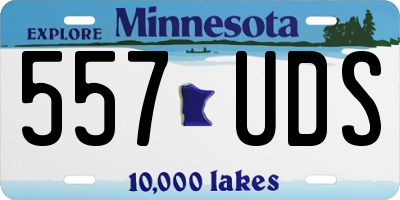 MN license plate 557UDS