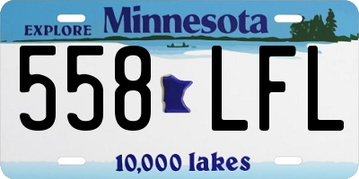 MN license plate 558LFL
