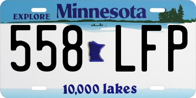 MN license plate 558LFP