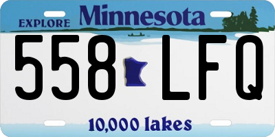 MN license plate 558LFQ