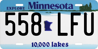 MN license plate 558LFU