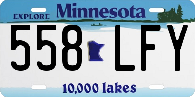 MN license plate 558LFY