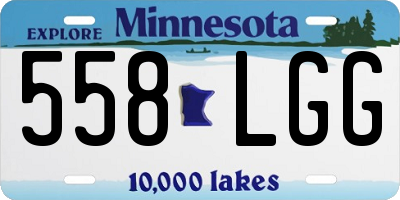 MN license plate 558LGG
