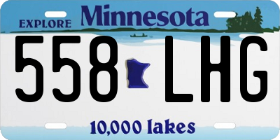 MN license plate 558LHG