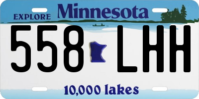 MN license plate 558LHH