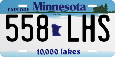 MN license plate 558LHS