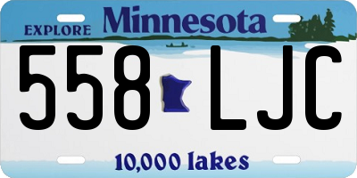 MN license plate 558LJC
