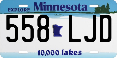 MN license plate 558LJD