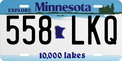 MN license plate 558LKQ