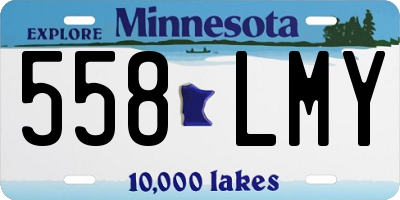 MN license plate 558LMY