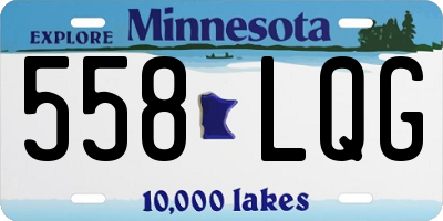 MN license plate 558LQG
