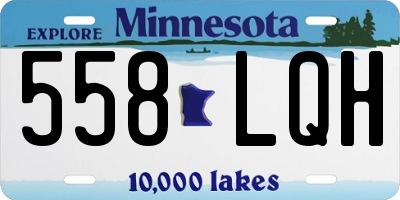 MN license plate 558LQH