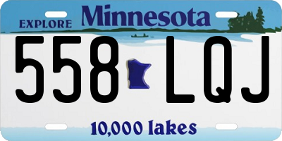 MN license plate 558LQJ