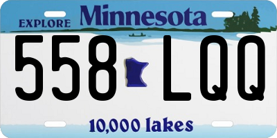 MN license plate 558LQQ