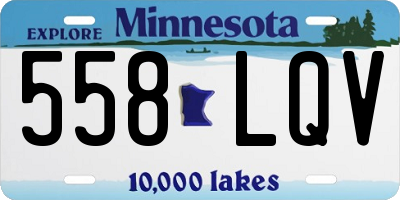 MN license plate 558LQV