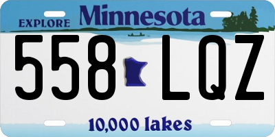 MN license plate 558LQZ