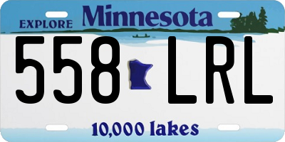 MN license plate 558LRL