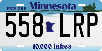 MN license plate 558LRP
