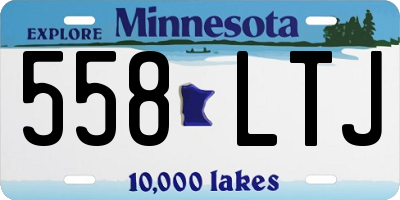 MN license plate 558LTJ