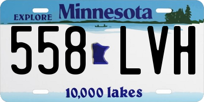 MN license plate 558LVH
