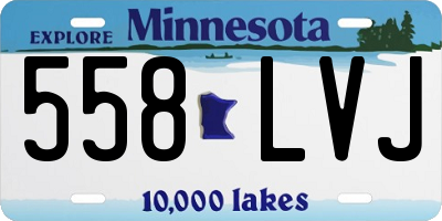 MN license plate 558LVJ