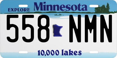 MN license plate 558NMN