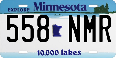 MN license plate 558NMR