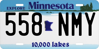 MN license plate 558NMY