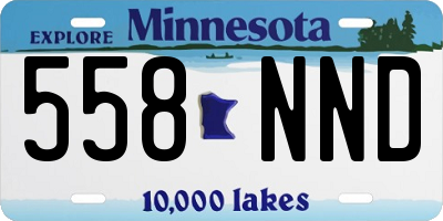 MN license plate 558NND