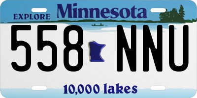 MN license plate 558NNU