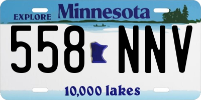 MN license plate 558NNV