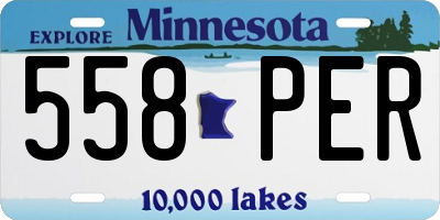 MN license plate 558PER