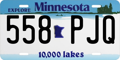 MN license plate 558PJQ