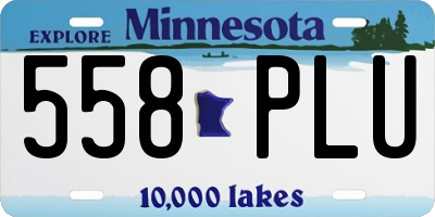 MN license plate 558PLU