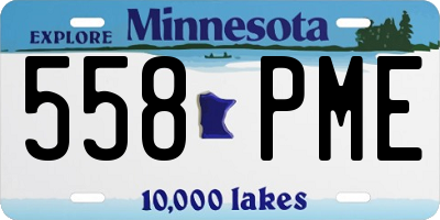 MN license plate 558PME