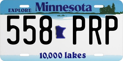 MN license plate 558PRP