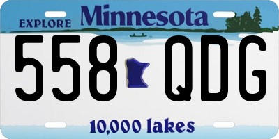 MN license plate 558QDG
