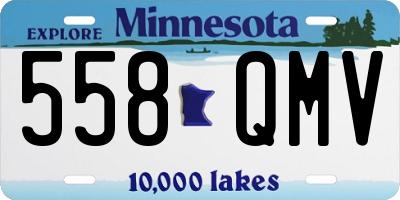 MN license plate 558QMV