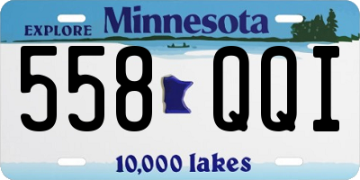 MN license plate 558QQI