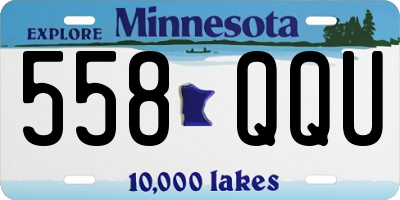 MN license plate 558QQU