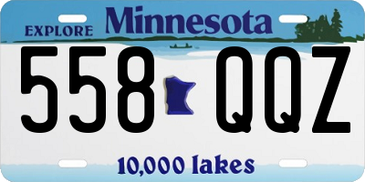 MN license plate 558QQZ
