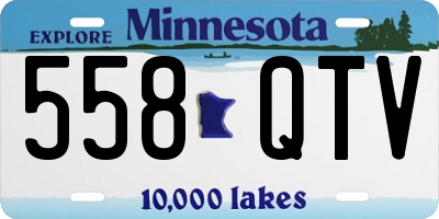 MN license plate 558QTV