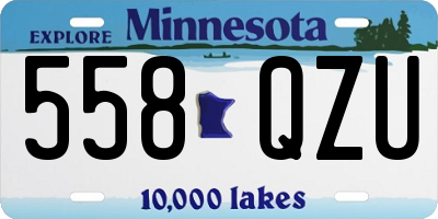 MN license plate 558QZU