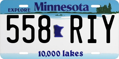MN license plate 558RIY