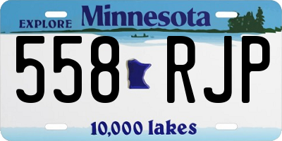 MN license plate 558RJP