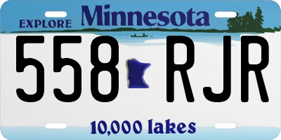 MN license plate 558RJR