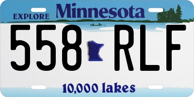 MN license plate 558RLF