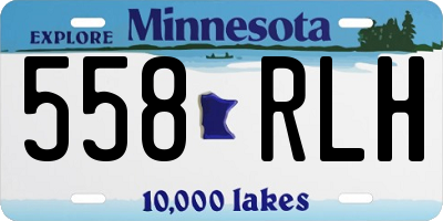 MN license plate 558RLH