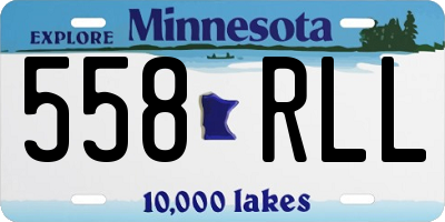 MN license plate 558RLL