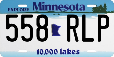 MN license plate 558RLP